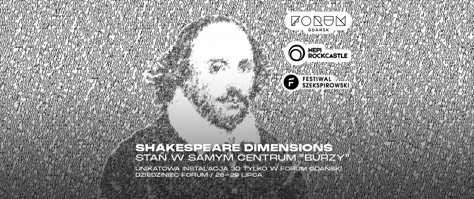 SHAKESPEARE DIMENSIONS  - STAŃ W SAMYM CENTRUM “BURZY”!