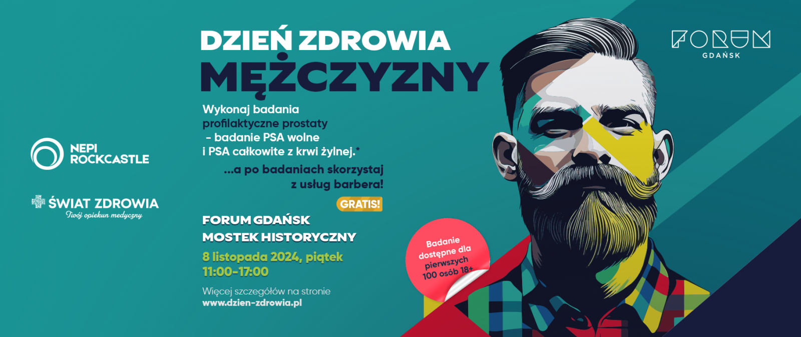 DZIEŃ ZDROWIA MĘŻCZYZNY W FORUM GDAŃSK!