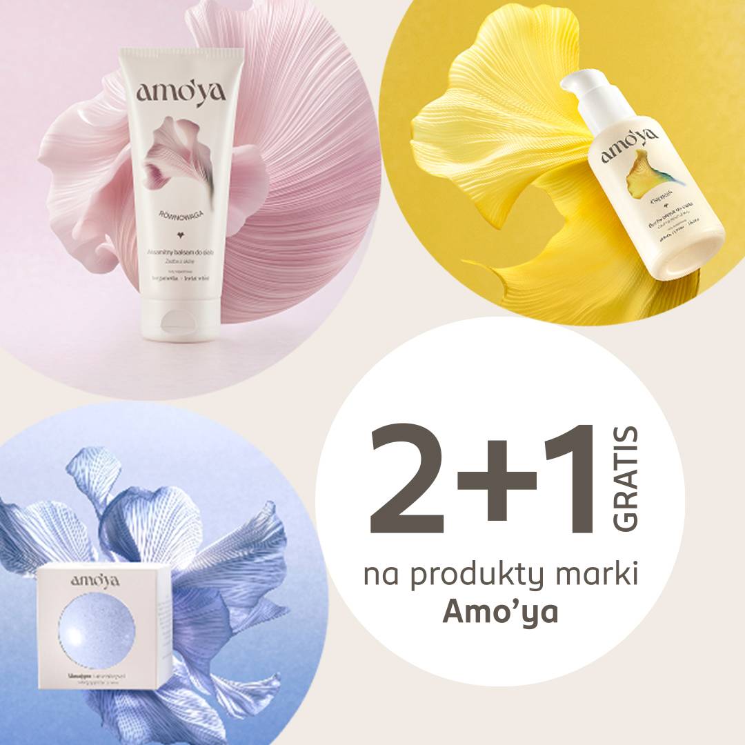 2 + 1 gratis na produkty Amo’ya   >