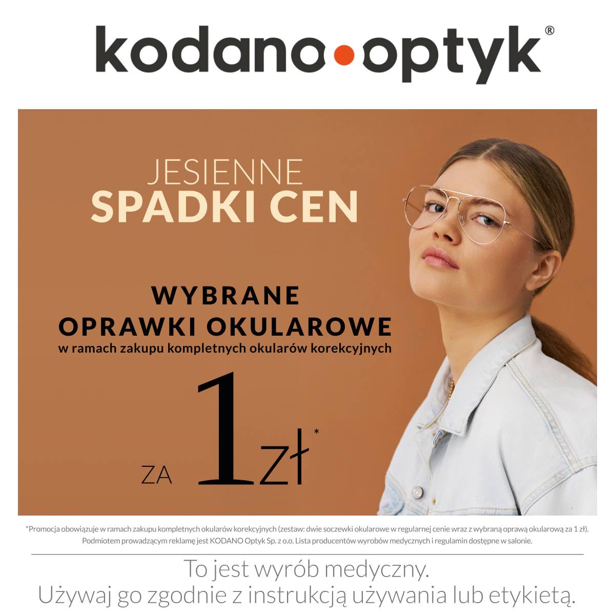 Jesienne spadki cen! Wybrane oprawki za 1 zł!>