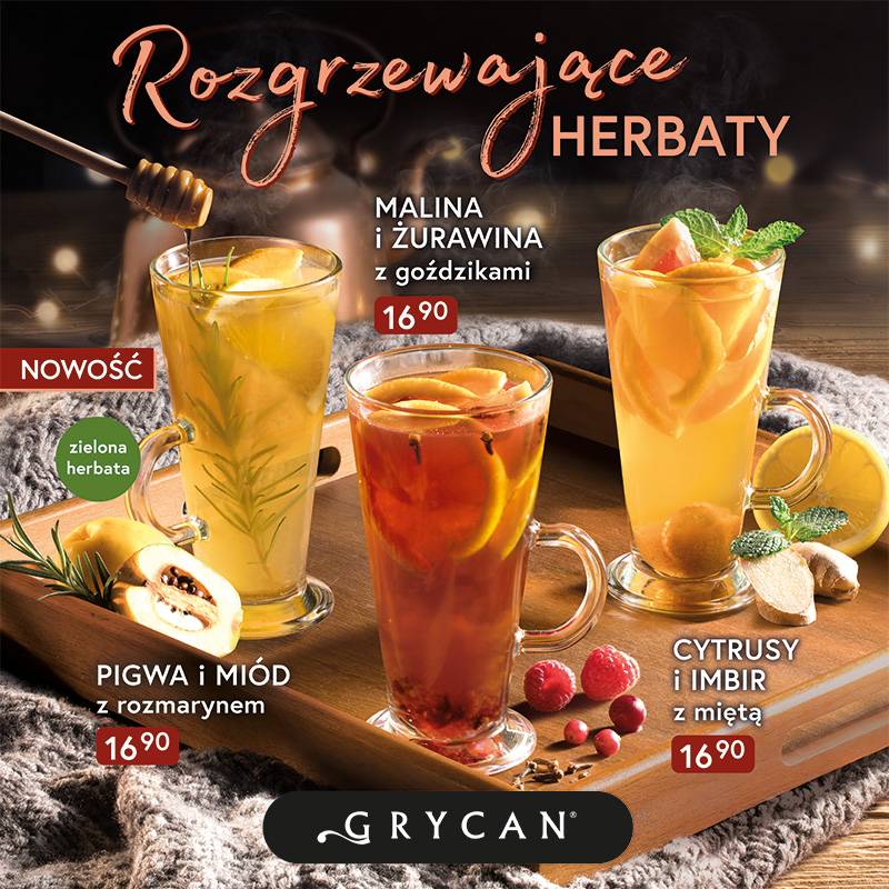 Jesień to idealna pora na herbaty w lodziarnio-kawiarniach Grycan! >
